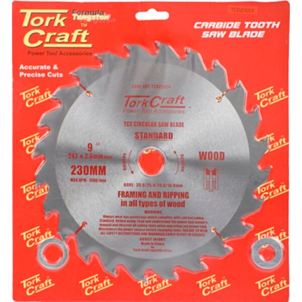 Blade Tct 230 X 24T 30/1/20/16 General Purpose Rip
