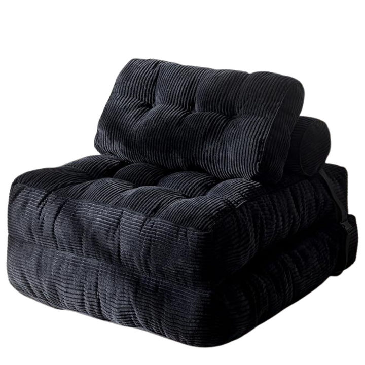 Foldable Chair Bed - Black - Finery