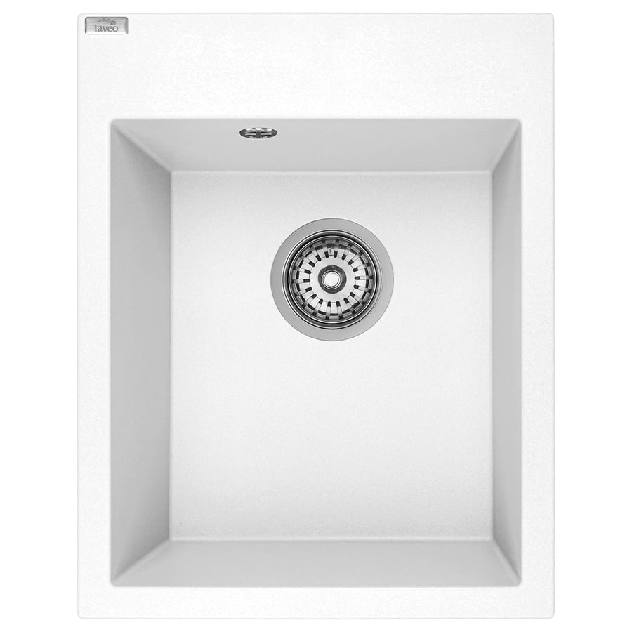 Laveo Monchichi 500 Granite Composite Kitchen Sink 1 Bowl - White