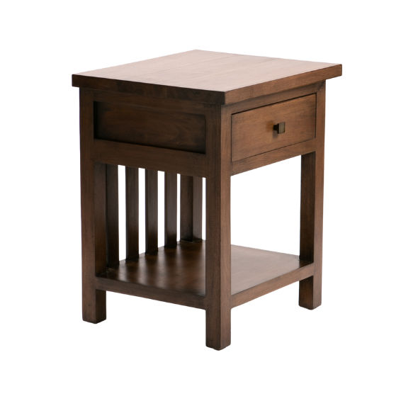 TIKKA 1 DRAWER PEDESTAL - WALNUT