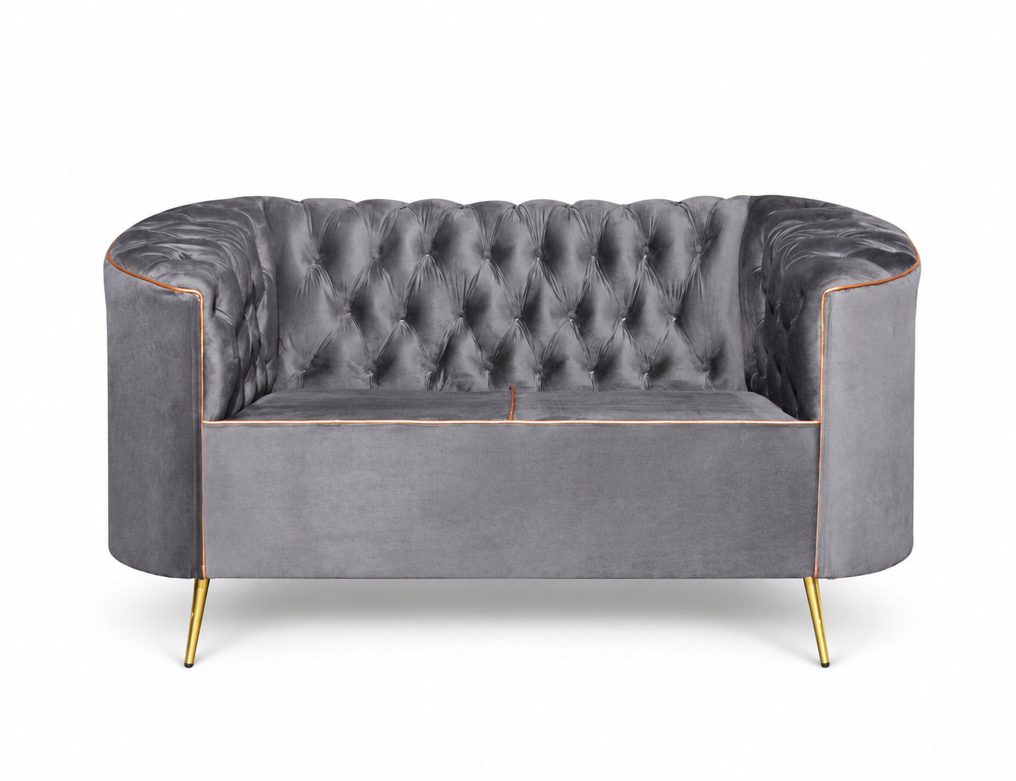 Comfy Home Furnitures Diablo 2 Seater Sofa Grey