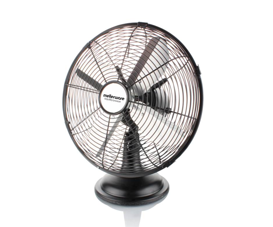 Mellerware Fan Desktop Steel Black 30cm 35W 