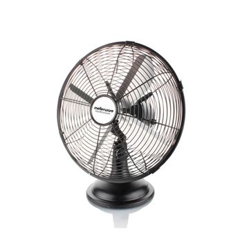 Mellerware Fan Desktop Steel Black 30cm 35W "Aquillo Breeze"