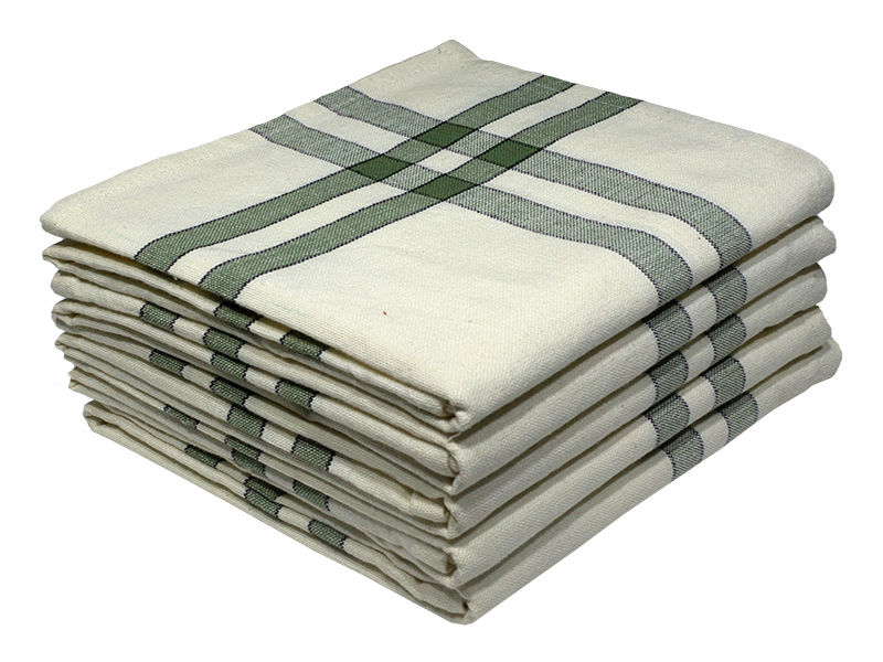 Multipurpose, Easy Fit, Absorbent Kitchen Towel - Design 2374 - 045x070cms - (05 Pc Pack) - Checks - Pastel Green