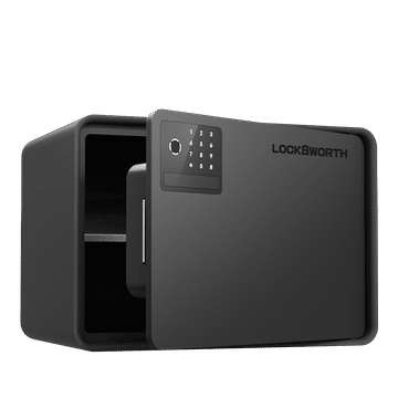 Locksworth Fingerprint Safe Box 36cmx25cmx25cm Black