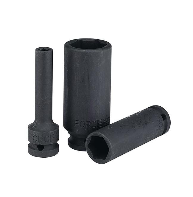 Force 1/2" Dr Deep Impact Socket 17Mm (Thin Wall) - 2 Pack