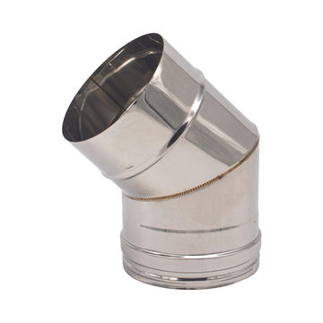 ECONOFIRE 130MM Single Skin Flue Bend 45-Degree