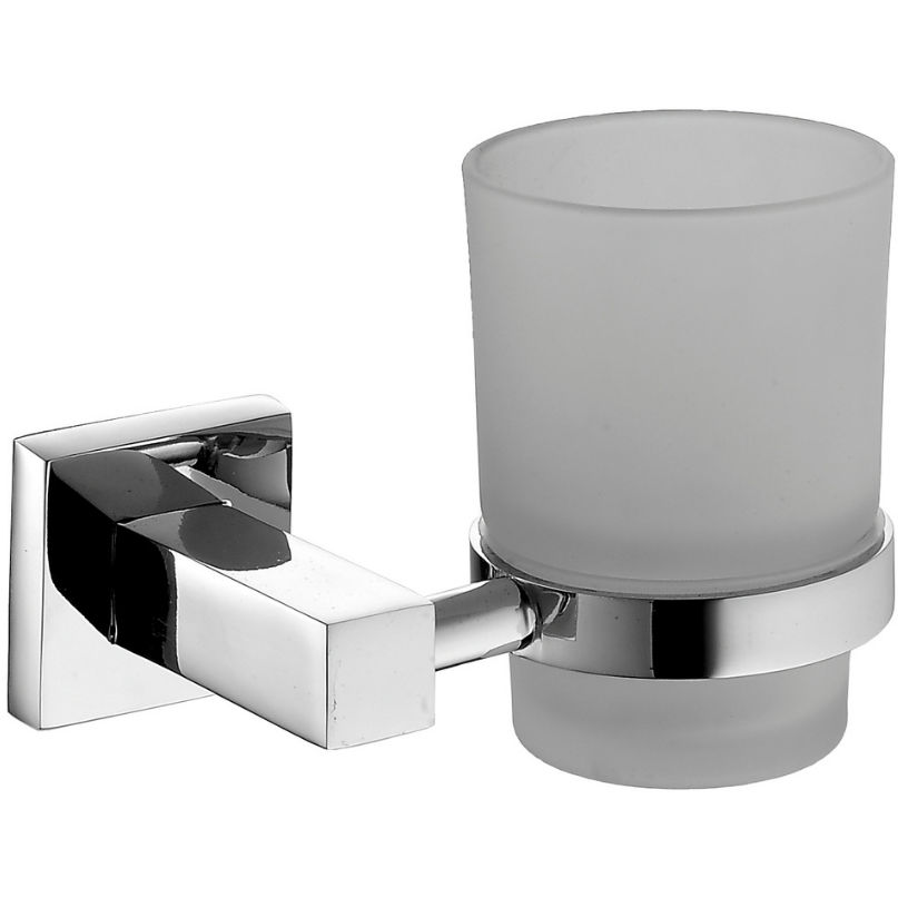 Square Toothbrush Holder in Chrome