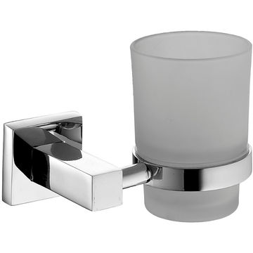 Square Toothbrush Holder in Chrome