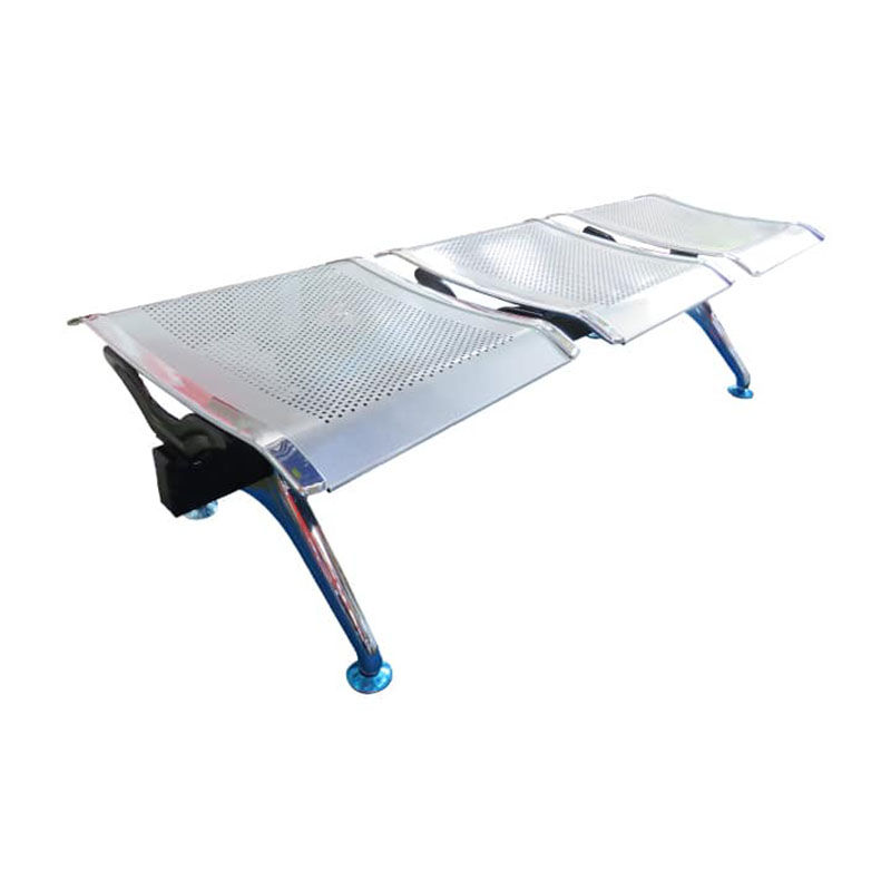 Vividitto - 3 Seater Flash Silver Waiting Area Bench