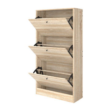 FDB Shoe Cabinet Modern Oak