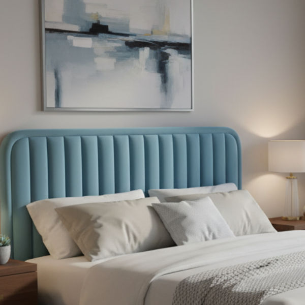 Bodina Channel Velvet Tufted Headboard TQ Splendour-Luxor