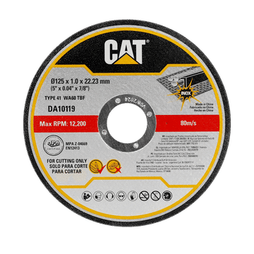 CAT Cutting Disc 125mm x 1mm x 22.2mm 10pcs