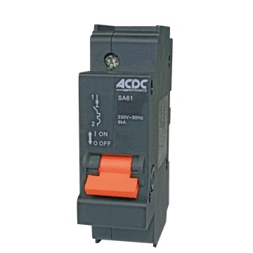 Circuit Breaker 13mm 6KA  1 Pole D-Curve  32A