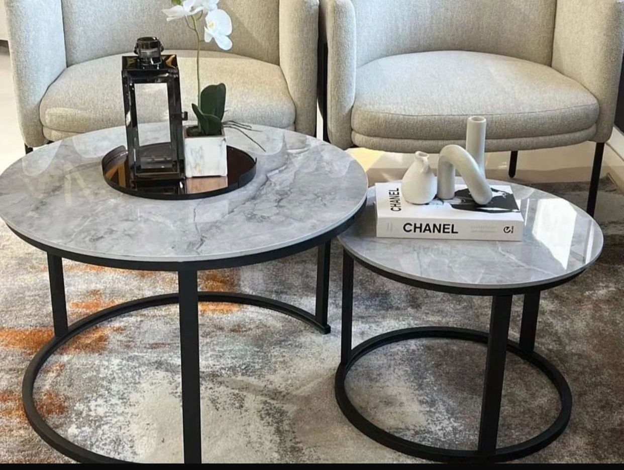 IG Furn- Space Savers Nesting Tables Black Frame