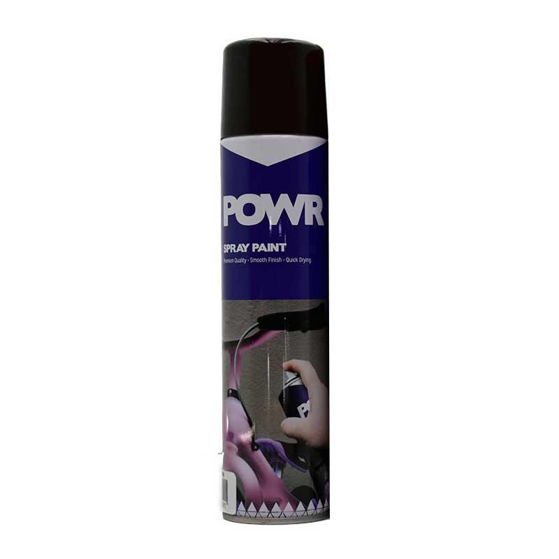 POWR Heat Resistant Spray Paint Black 300ml
