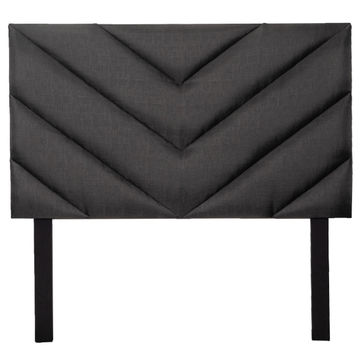 Fusion Headboard - Grey Fabric - Double