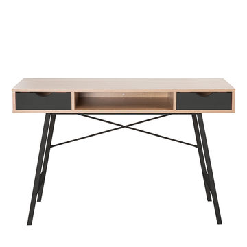 Everfurn Rain Work Desk 2, Two Drawers, Steel Frame, Office
