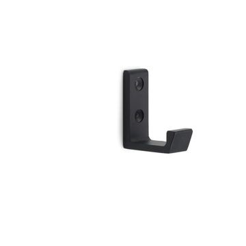 Robe Hook, Black (4 pack) BY WOODLY