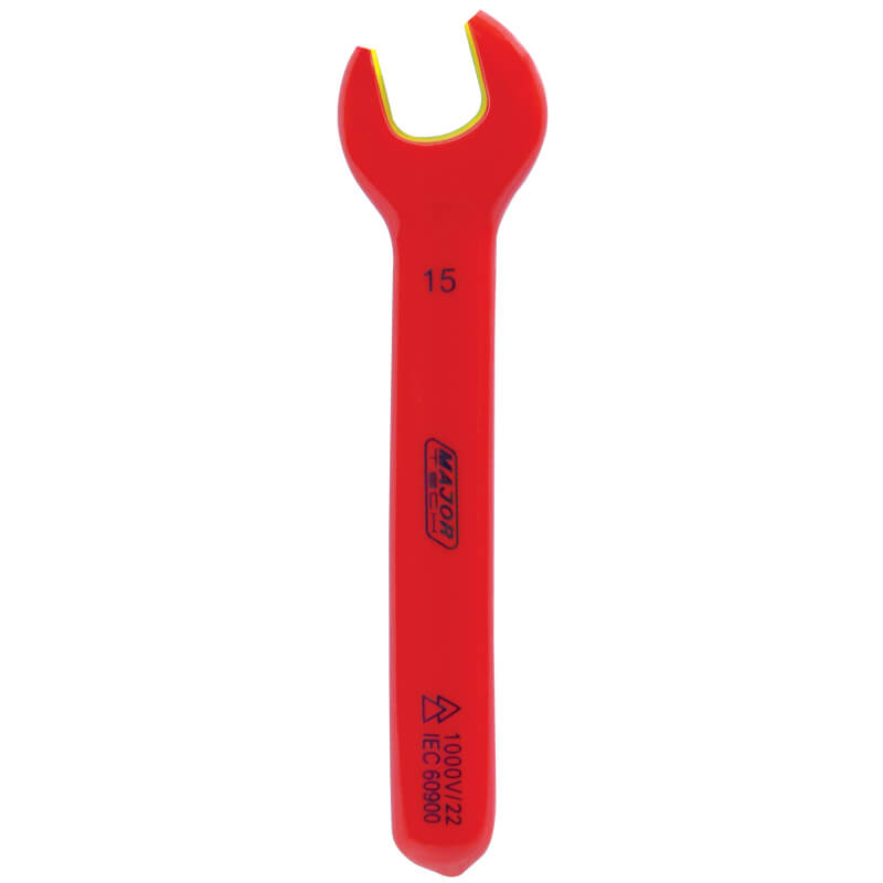 15mm 1000V Insulated Open Spanner (VOSP15) - Major Tech