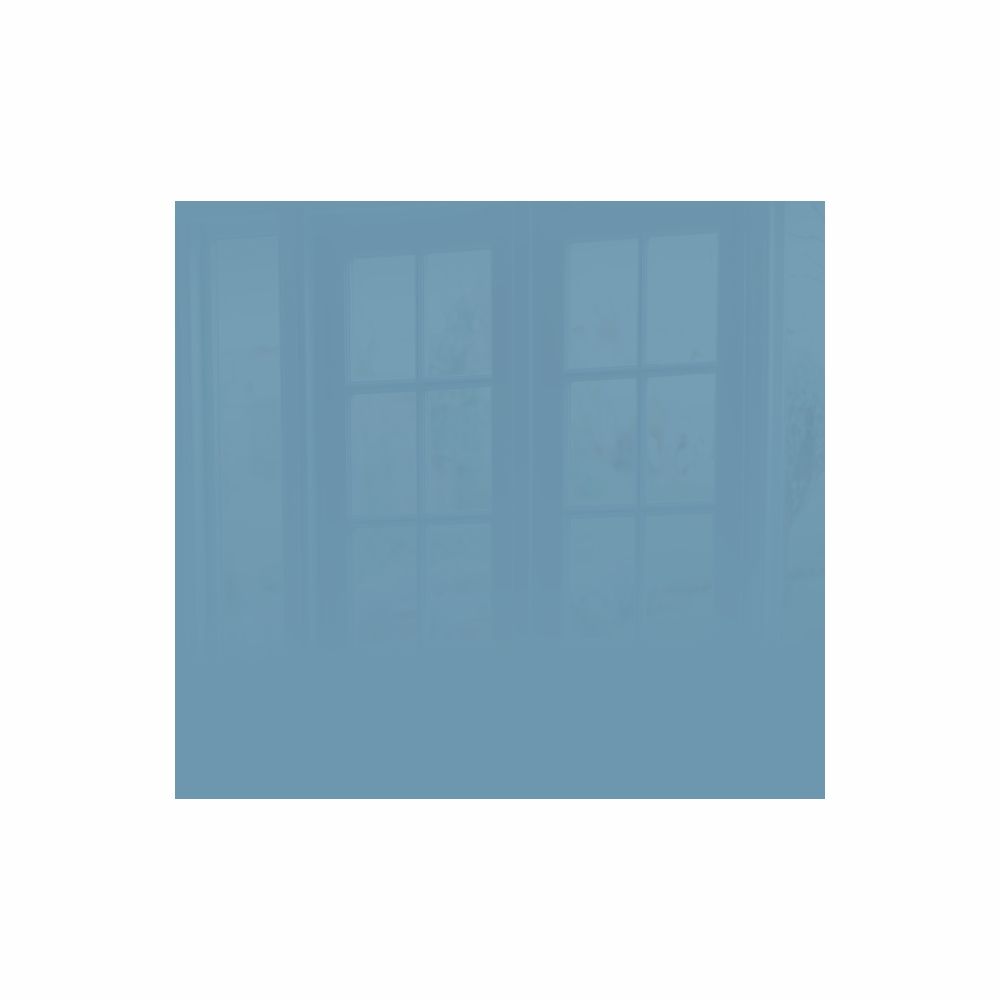 Decorative Glass Wall Tile (598 X 650 X 6mm) Pastel Blue