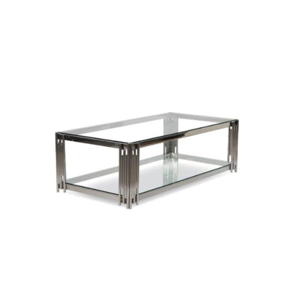 ASHER Goldrush coffee table-silver