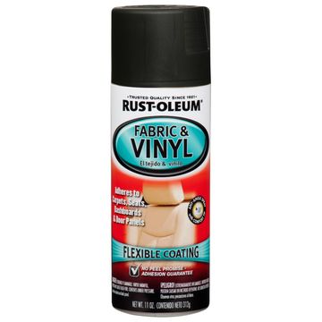 AUTO VINYL & FABRIC SPRAY FLAT BLACK