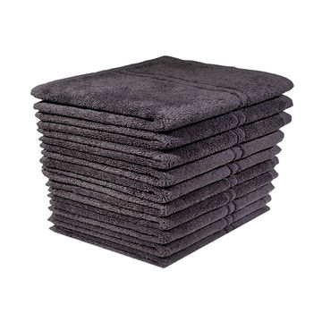 Bunty's Hotel Collection 600GSM 30x50cms Guest Towel - 10 Pc Pack - Pavement