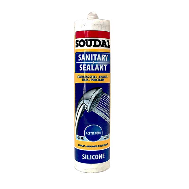 SOUDAL Sanitary Silicone Sealant Clear 270ml