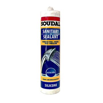 SOUDAL Sanitary Silicone Sealant Clear 270ml