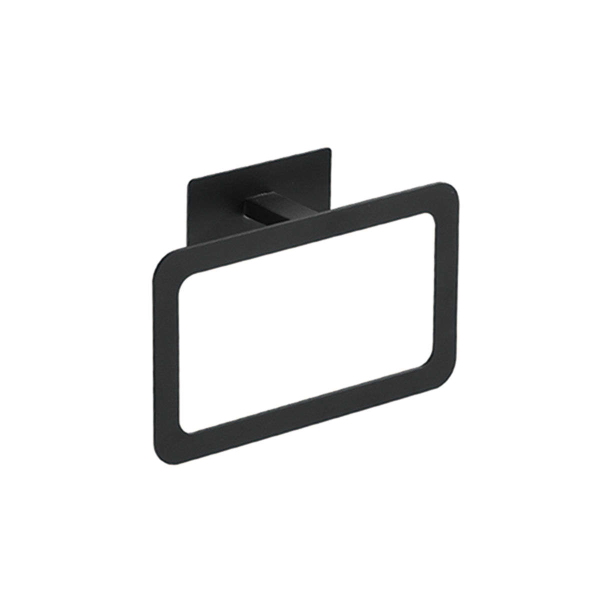 No drilling /Rectangle Shape Hand Towel Ring/  Matte Black YM23