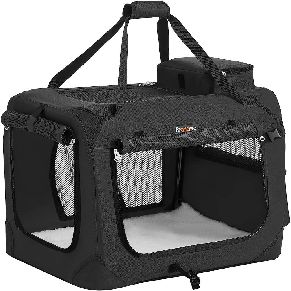 Feandrea Pet Transport Carrier Bag, Black