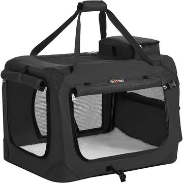 Feandrea Pet Transport Carrier Bag, Black