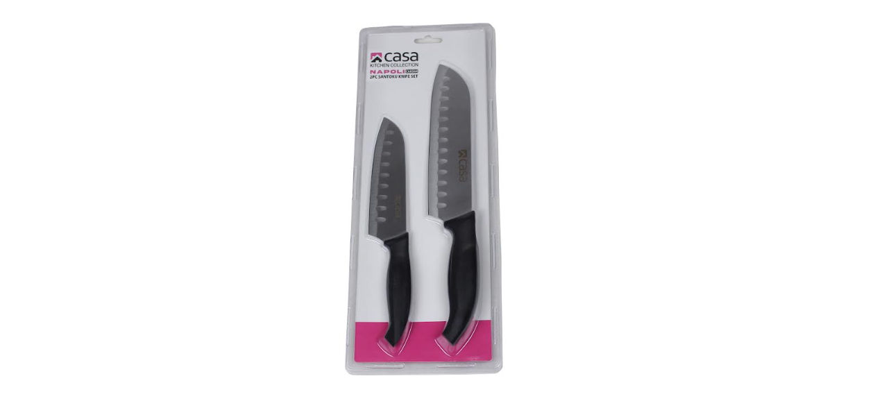 2PC NAPOLI SANTOKU KNIFE SET