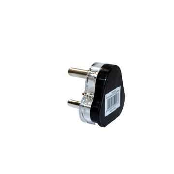 Plug Top 16 A Solid Brass Pin Black