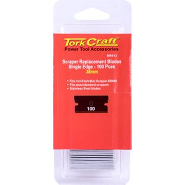 Scraper Replacement Blades 100Pc Per Pack 38Mm