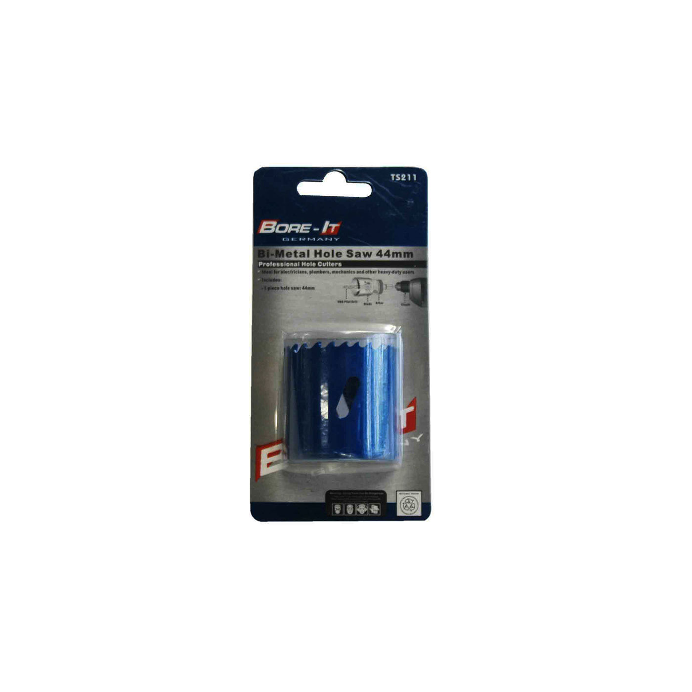 Bore-it - Hole Saw - Bi-metal - 44mm - 8 Pack