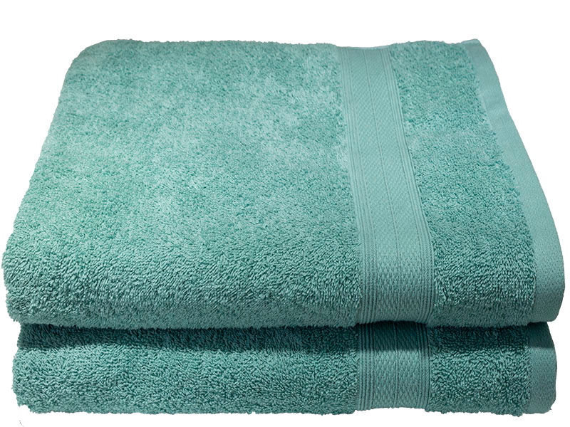 Bunty's Plush 450GSM 90x150cms Bath Sheets - Harbor Gray (2pc Pack)