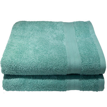 Bunty's Plush 450GSM 90x150cms Bath Sheets - Harbor Gray (2pc Pack)