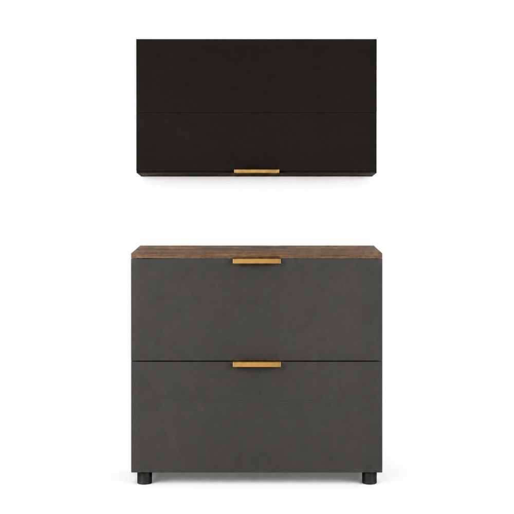 Kitchen Storage Cabinet Set – 800 mm Base & Wall Cabinet Combo for Kitchen, Pantry & Office