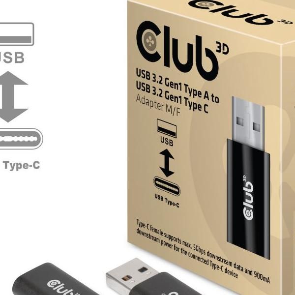 Club3D Usb3.2 Type-A Male To Type-C Female Adapter (Cac-1525)