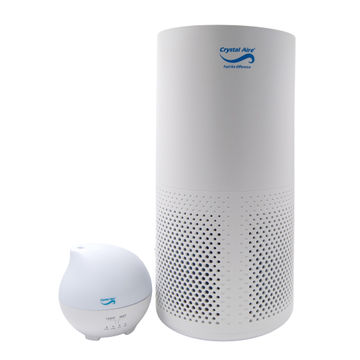 Crystal Aire Turbo HEPA Air Purifier & Rain Drop Aroma Diffuser