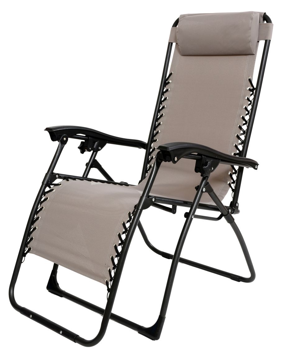 Outfit Relax Garden Lounger Chair Flint Grey
