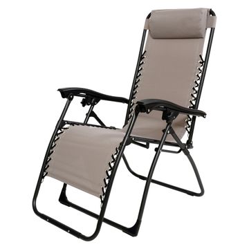 Outfit Relax Garden Lounger Chair Flint Grey