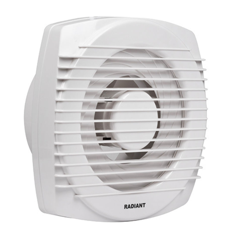 Extractor Square Window Fan 250mm White 23w Motor