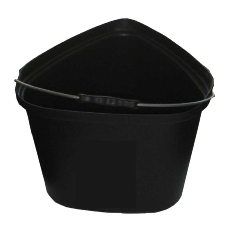 RIGGER Builders Bucket Triangular Black 9 Litres