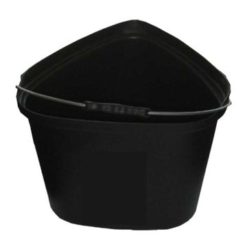 RIGGER Builders Bucket Triangular Black 9 Litres