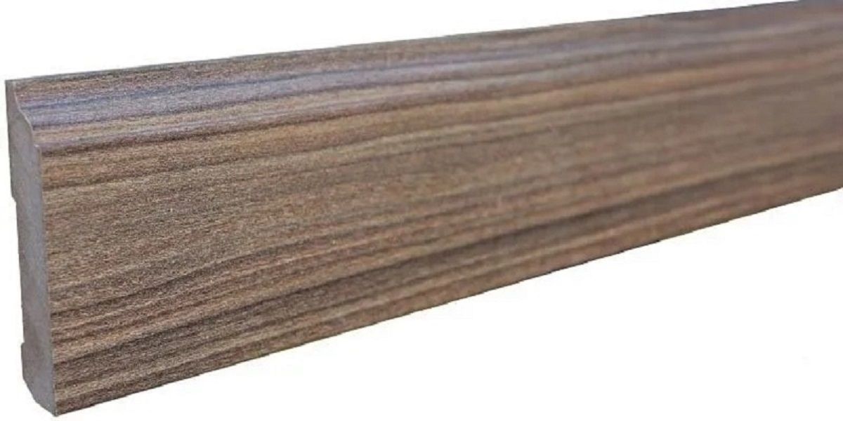 Skirting Dark Oak MDF Wrapped 80mm x 14mm x 2400mm