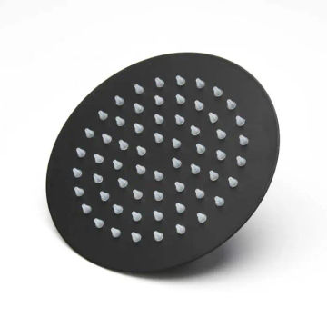 Woodly Shower Rose, Round, Black, 150mm