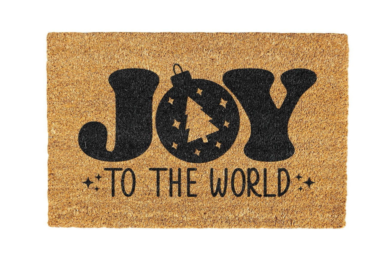 Joy to the world Coir Doormat Design 700 x 400 mm